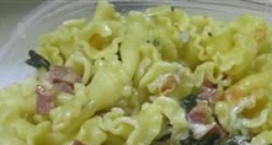 Campanelle Pasta with Turkey Bacon
