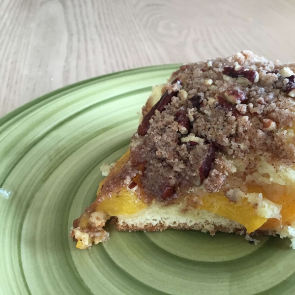 Moist Peach Coffee Cake
