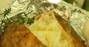 Herb Garlic Baked Potatoes