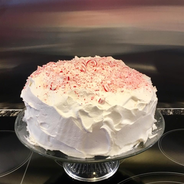 Chocolate-Candy Cane Cake