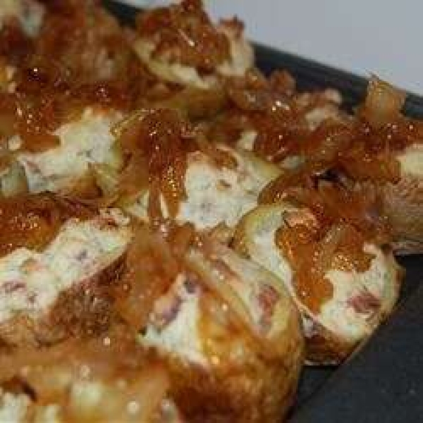 Gorgonzola Stuffed Mini Potatoes