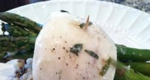 Tilapia Asparagus Bundles With White Wine Sauce
