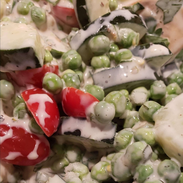 Cucumber and Tomato Salad with Mayo