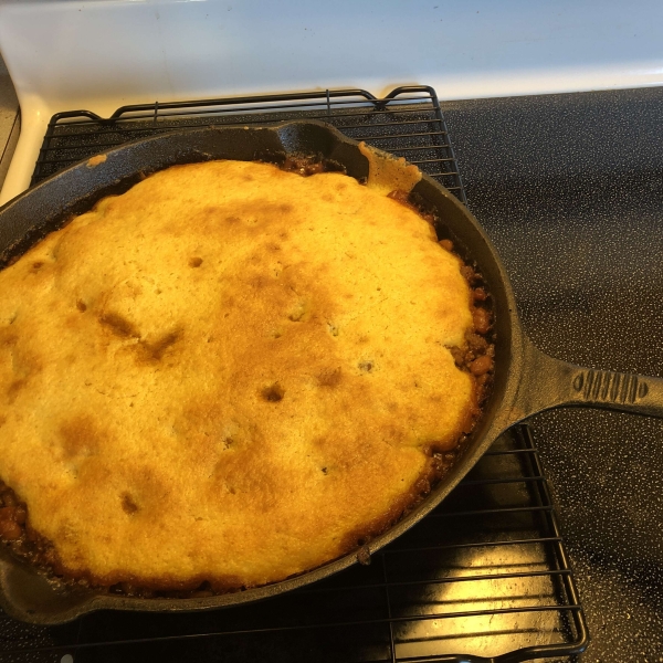 Cowboy Casserole with Biscuits