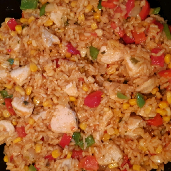 Texan Chicken and Rice Casserole