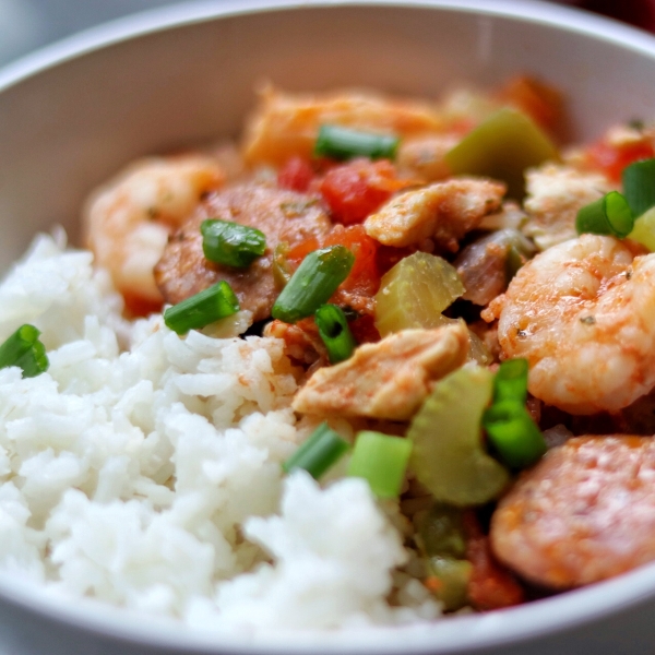 Instant Pot Jambalaya with Shrimp and Chicken
