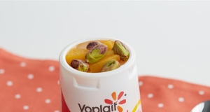 Peaches and Pistachios Yogurt Cup