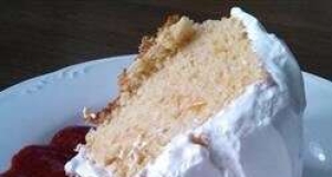 Peach Angel Food Cake