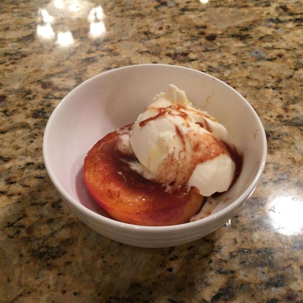 Brandy Baked Peaches