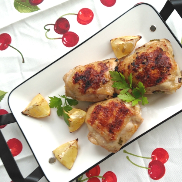 Lemon Grilled Chicken Thighs