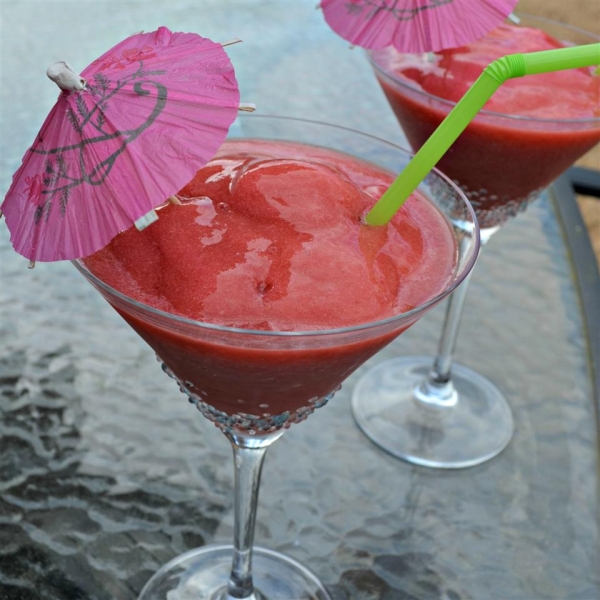 Strawberry Slushy (Smoothie) with a Kick