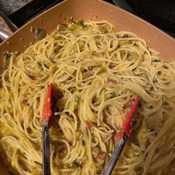 Breakfast Pasta for Dinner