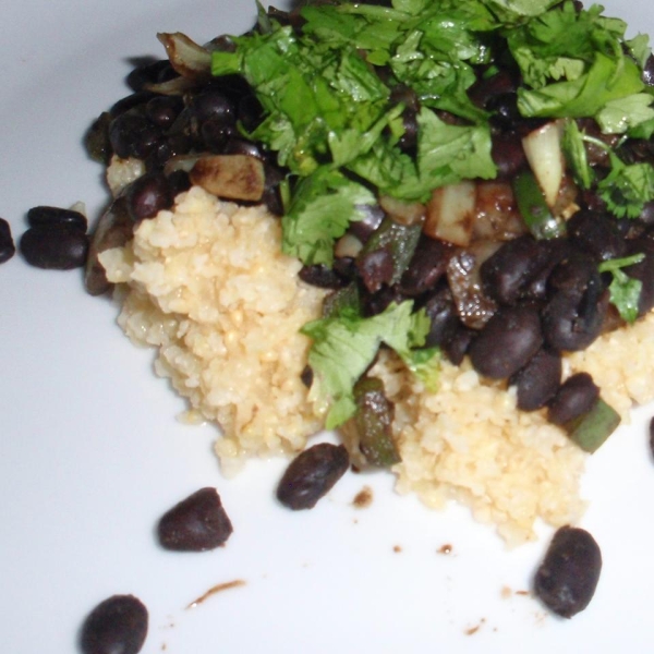 Spicy Vegetarian Black Beans (Fusion)