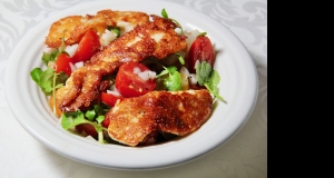Rita's Mediterranean Salad with Grilled Halloumi