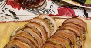 Cranberry Apple Stuffed Pork Loin