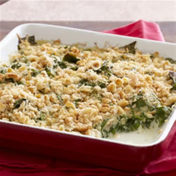 Saucy Spinach Bake
