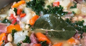 Ham, Parsnip, and Kale Soup