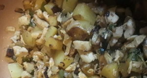 Chicken Chili Hash With Peppers & Cilantro