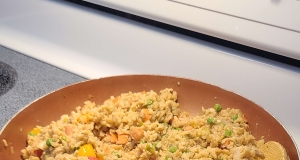 Garlic Chicken Fried Brown Rice