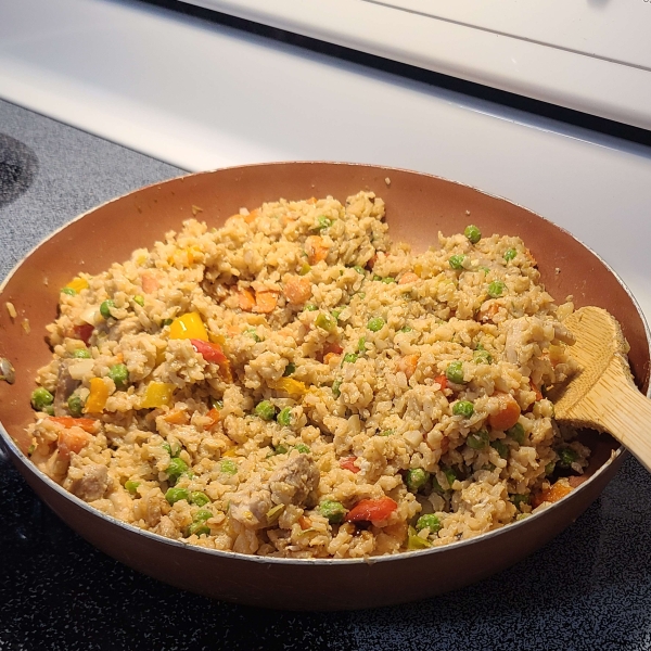 Garlic Chicken Fried Brown Rice