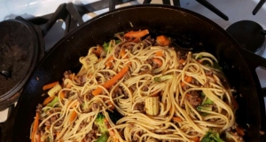 Ground Beef Lo Mein
