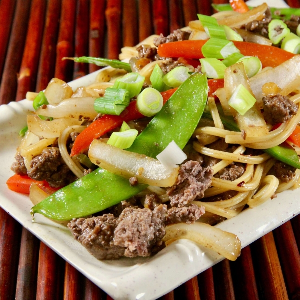 Ground Beef Lo Mein