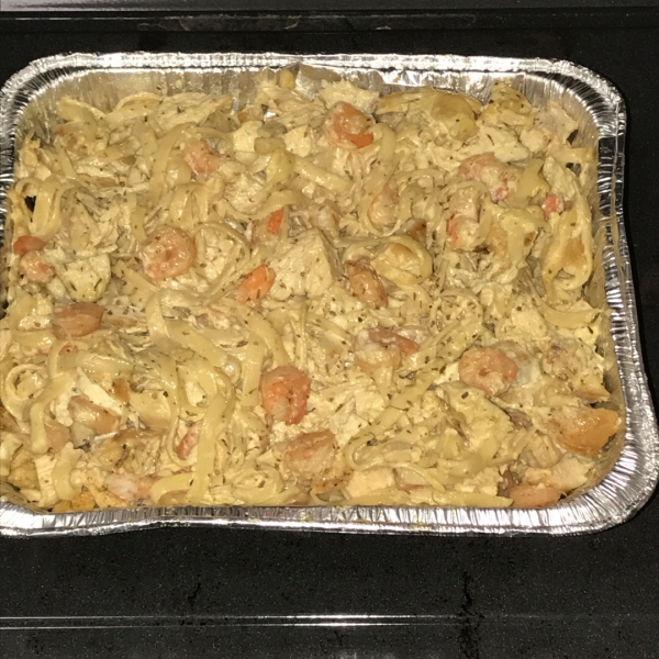 Grilled Shrimp and Chicken Pasta