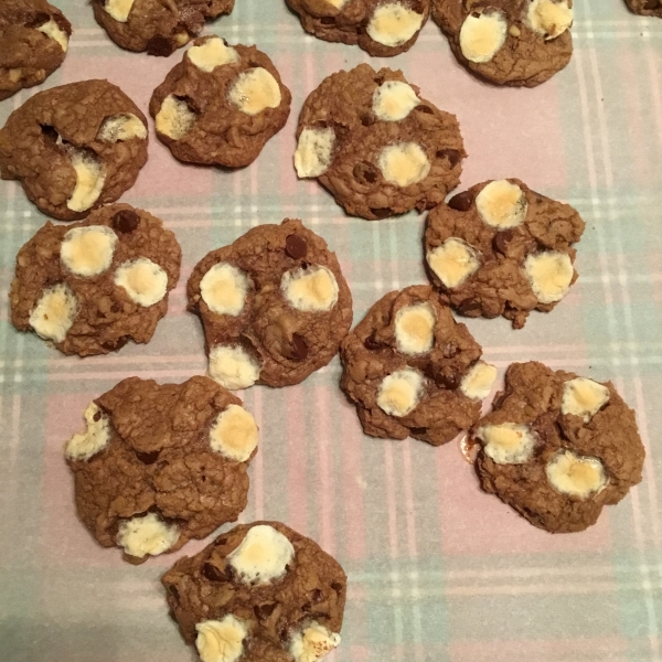 Chocolate Rocky Road Cookies