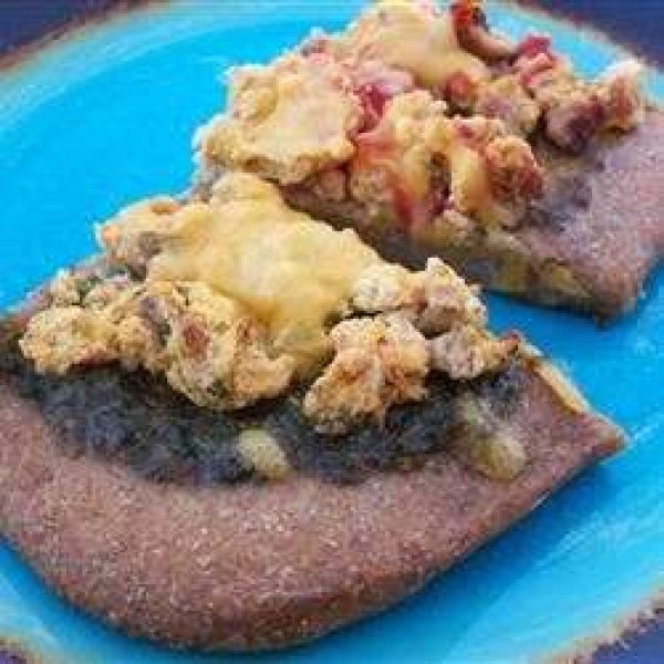 Pesto Breakfast Pizza