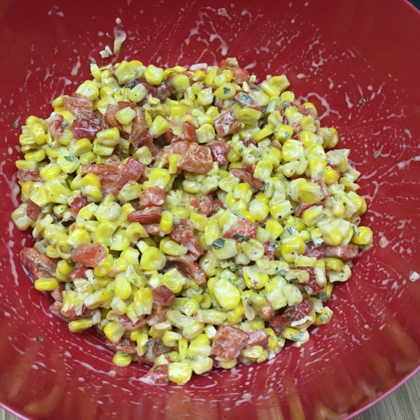Corn Salad with Creamy Italian Dressing