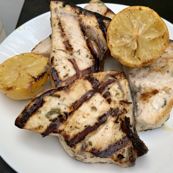 Rosemary Grilled Swordfish