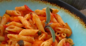 Linguine with Fresh Sage-Caper Sauce
