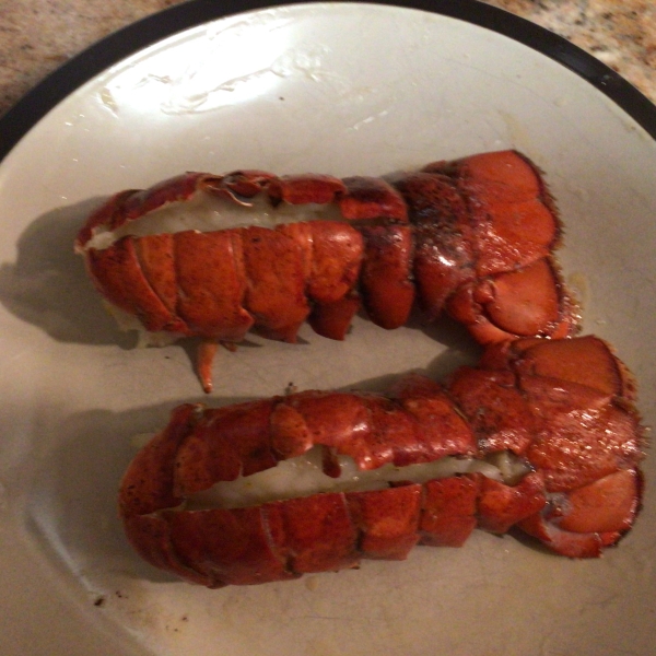 Air Fryer Lobster Tails with Lemon-Garlic Butter