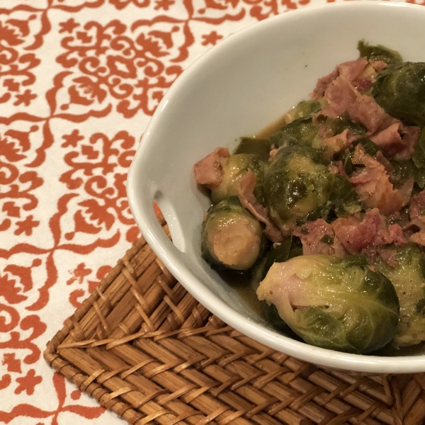 Instant Pot® Roasted Brussels Sprouts with Pancetta