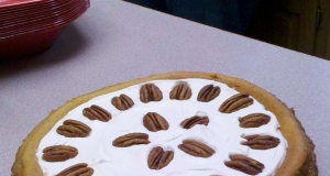 Pumpkin Cheesecake with Sour Cream Topping