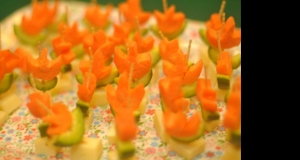 Carrot-Cucumber Flowers for Kids