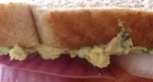 Veggie and Cilantro Hummus Sandwiches