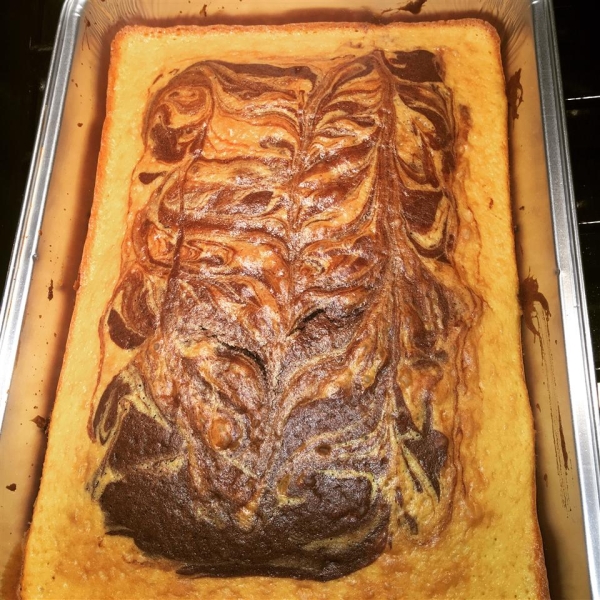 Fudge Marble Pound Cake