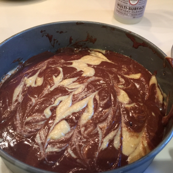 Fudge Marble Pound Cake