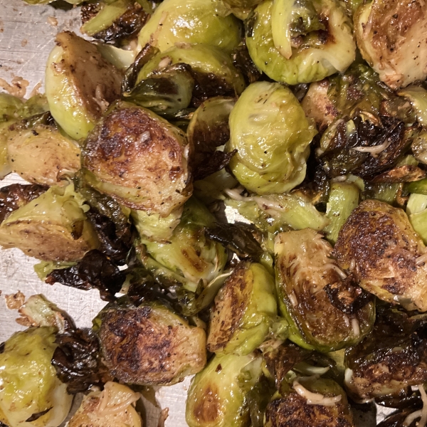 Roasted Brussels Sprouts with Parmesan