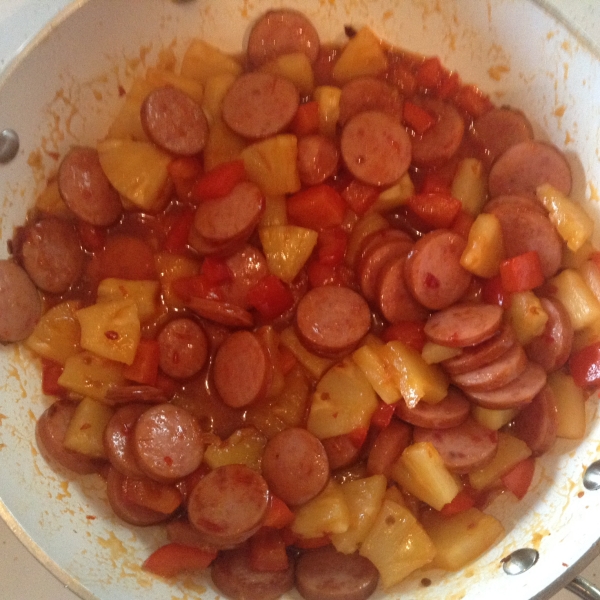 Hawaiian Pineapple Sweet & Sour Smoked Sausage