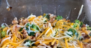 Brown Rice, Broccoli, Cheese and Walnut Surprise