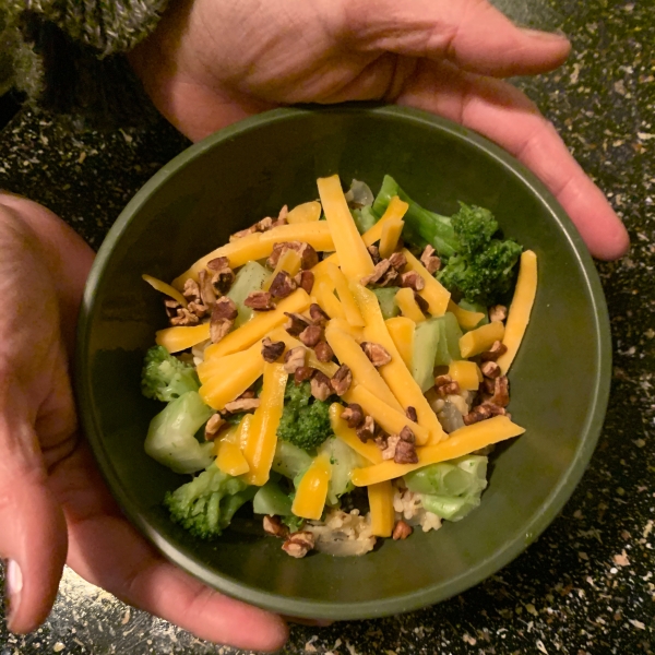 Brown Rice, Broccoli, Cheese and Walnut Surprise