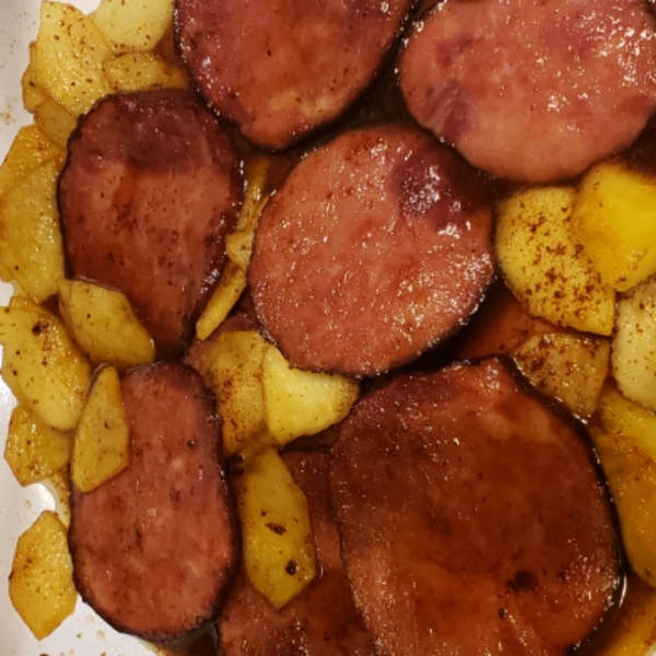 Autumn Spice Ham Steak