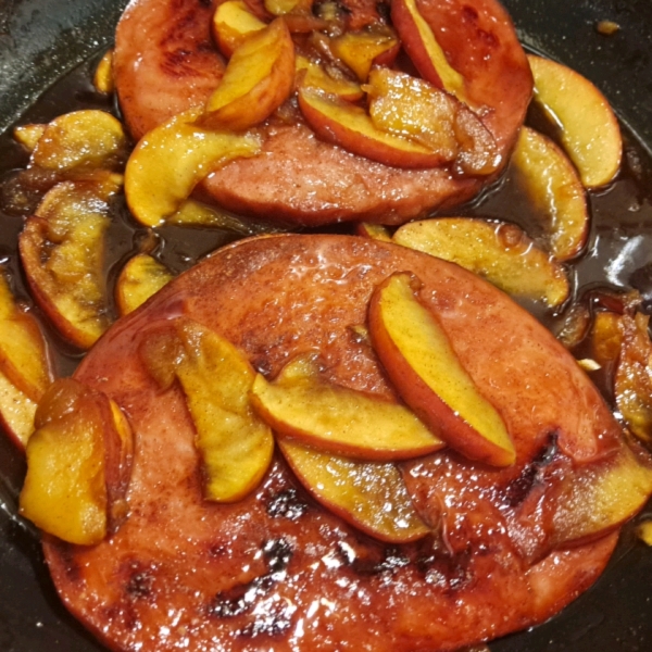 Autumn Spice Ham Steak