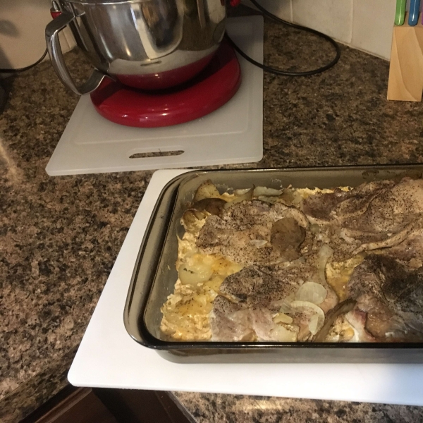 Pork Chops and Scalloped Potatoes