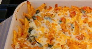 Three-Cheese Chicken Penne Pasta Bake