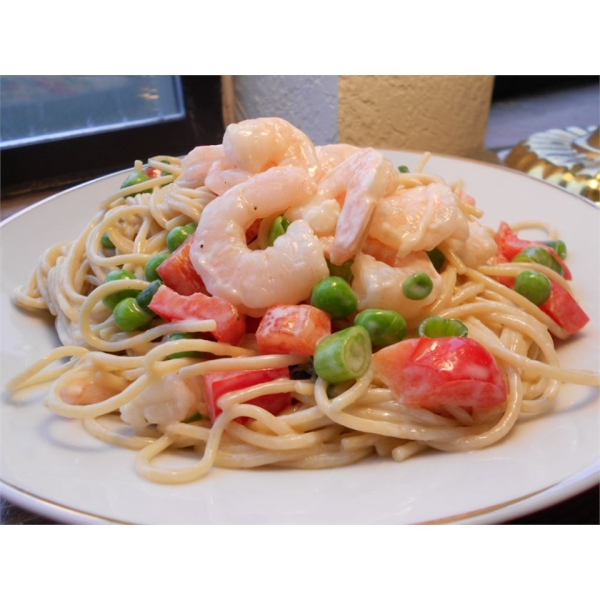 Spaghetti Shrimp Salad