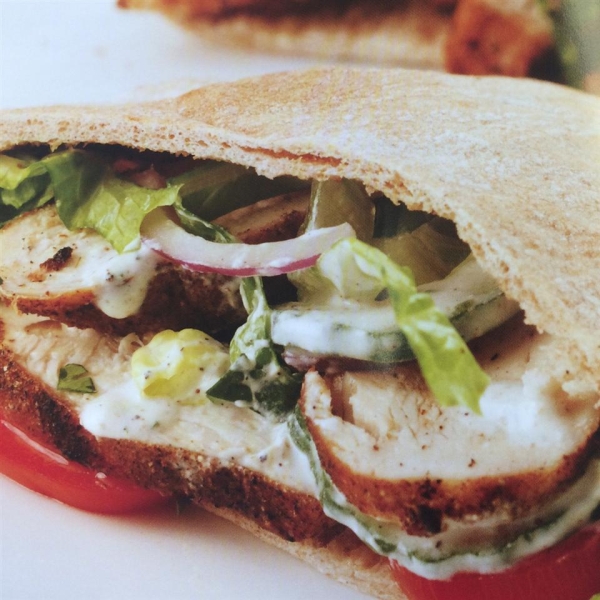 Chicken Caesar Pitas