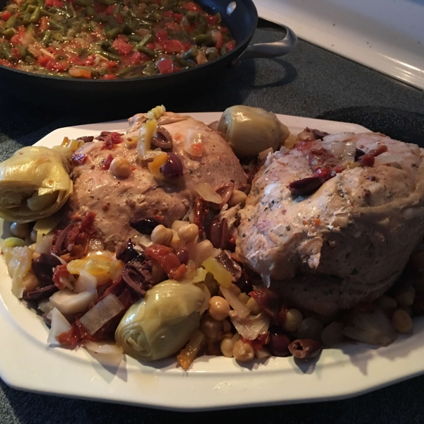 Slow Cooker Mediterranean Roast Turkey Breast